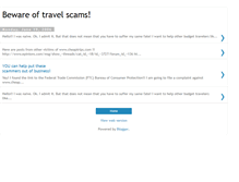 Tablet Screenshot of bewareoftravelscams.blogspot.com