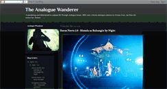 Desktop Screenshot of analoguewanderer.blogspot.com