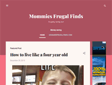 Tablet Screenshot of mommiesfrugalfinds.blogspot.com