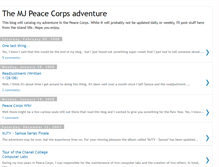 Tablet Screenshot of mjpeacecorps.blogspot.com