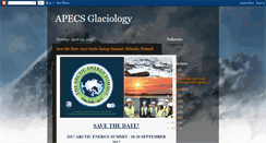 Desktop Screenshot of apecs-glaciology.blogspot.com