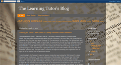 Desktop Screenshot of learningtutors.blogspot.com