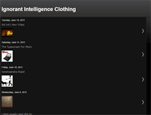 Tablet Screenshot of ignorantintelligenceclothing.blogspot.com