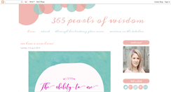 Desktop Screenshot of 365pearlsofwisdom.blogspot.com