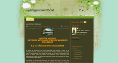 Desktop Screenshot of inteligenciaartificial01.blogspot.com