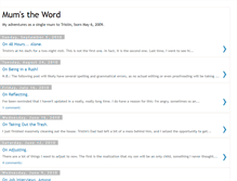 Tablet Screenshot of mums-word.blogspot.com