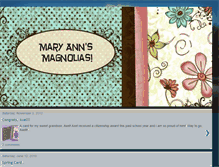 Tablet Screenshot of maryannsmagnolias.blogspot.com