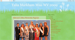 Desktop Screenshot of misswv2009.blogspot.com