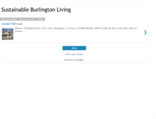 Tablet Screenshot of burlingtonliving.blogspot.com