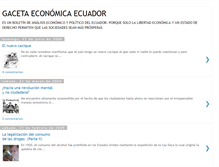 Tablet Screenshot of gacetaeconomicaecuador.blogspot.com