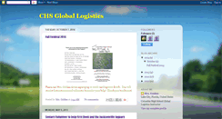 Desktop Screenshot of chs-logistics.blogspot.com