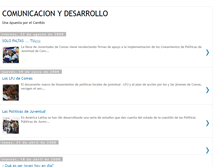 Tablet Screenshot of comunicandodesarrollo.blogspot.com