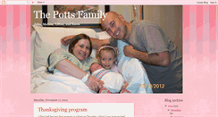 Desktop Screenshot of johnandmelissapotts.blogspot.com