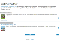 Tablet Screenshot of foodwatershelterinc.blogspot.com