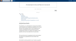 Desktop Screenshot of forskningsproccesen.blogspot.com