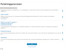 Tablet Screenshot of forskningsproccesen.blogspot.com