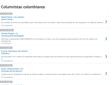 Tablet Screenshot of columnistascolombianos.blogspot.com