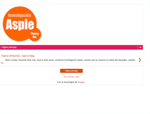 Tablet Screenshot of investigacionaspie.blogspot.com