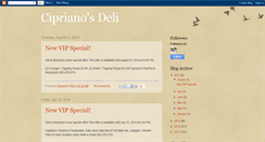 Desktop Screenshot of ciprianosdeli.blogspot.com