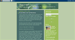 Desktop Screenshot of legallyraw.blogspot.com