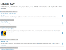 Tablet Screenshot of legallyraw.blogspot.com