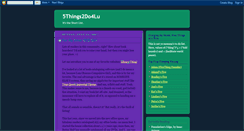 Desktop Screenshot of 5things4lu.blogspot.com