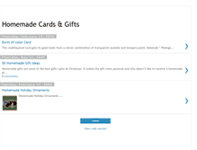 Tablet Screenshot of homemadecardsgifts.blogspot.com