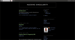 Desktop Screenshot of hackingsingularity.blogspot.com