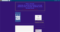 Desktop Screenshot of playstation2oyunindir.blogspot.com
