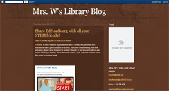 Desktop Screenshot of mrswlibrary.blogspot.com