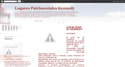 Desktop Screenshot of lugarespatrimonialeslocalidadekennedy.blogspot.com