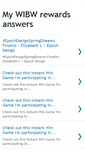Mobile Screenshot of myrewardswibw.blogspot.com