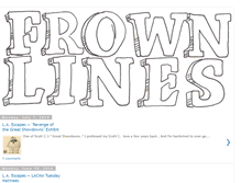 Tablet Screenshot of frownlines.blogspot.com