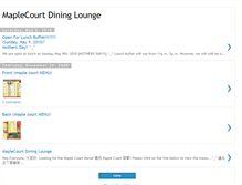 Tablet Screenshot of maplecourtdininglounge.blogspot.com