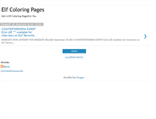Tablet Screenshot of elf-coloring-pages.blogspot.com