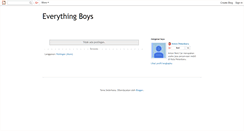 Desktop Screenshot of everythingboysblog.blogspot.com