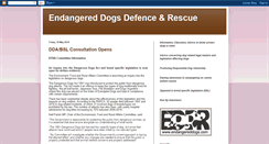 Desktop Screenshot of endangereddogs.blogspot.com