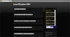 Desktop Screenshot of innerrhythm1991.blogspot.com