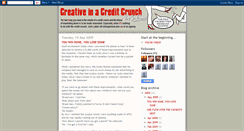 Desktop Screenshot of creativeinacreditcrunch.blogspot.com