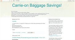 Desktop Screenshot of carrie-onbaggagesavings.blogspot.com