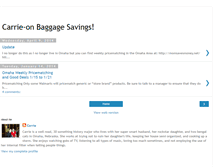 Tablet Screenshot of carrie-onbaggagesavings.blogspot.com