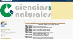 Desktop Screenshot of cienciasnaturalespjb.blogspot.com