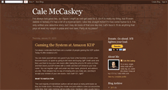 Desktop Screenshot of calemccaskey.blogspot.com