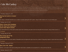 Tablet Screenshot of calemccaskey.blogspot.com