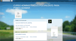 Desktop Screenshot of cursoadministrativopymesadamarvicmata.blogspot.com