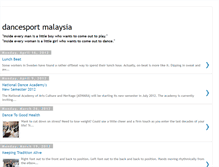 Tablet Screenshot of dancesportmalaysia.blogspot.com