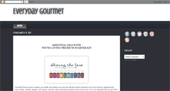 Desktop Screenshot of enjoyeverydaygourmet.blogspot.com