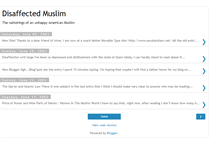 Tablet Screenshot of disaffectedmuslim.blogspot.com