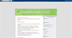 Desktop Screenshot of nursingapproachurinarytracttrauma.blogspot.com