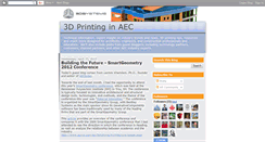 Desktop Screenshot of 3dprintinginaec.blogspot.com